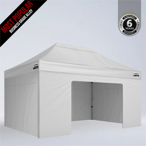 3x4.5m Max Alloy - Solid & Door Wall Package 