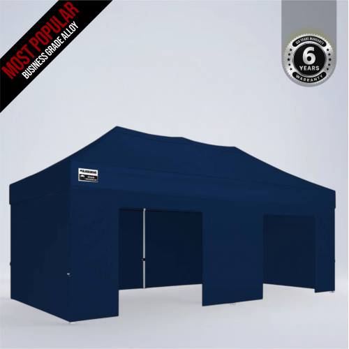 3x6m Max Alloy - Solid & Door Wall Package