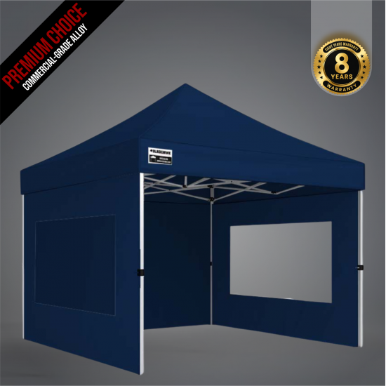 3x3m Pro Alloy -  Semi-Enclosed Package B (2x Window + 1 Solid Wall)