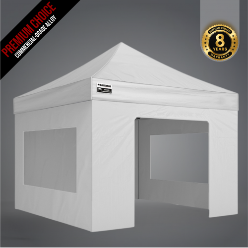 3x3m Pro Alloy - Full Enclosed Package B (2x Window + 1 Solid + 1 Door Wall)