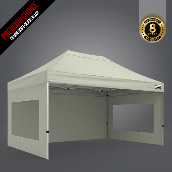 3x4.5m Pro Alloy Semi-Enclosed Package B (2x Window + 1 Solid Wall) 3x4.5m Pro Alloy Semi-Enclosed Package B (2x Window + 1 Solid Wall)