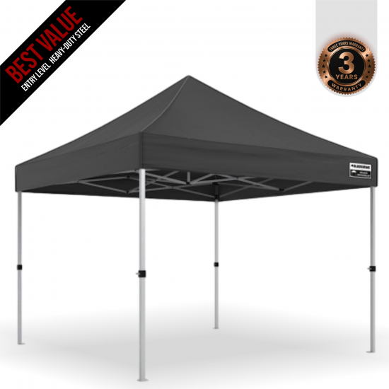 3x3m Pro Steel Gazebo – Essential Frame & Roof Package