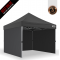 3x3m Pro Steel Semi-Enclosed Package A (3x Solid Walls)