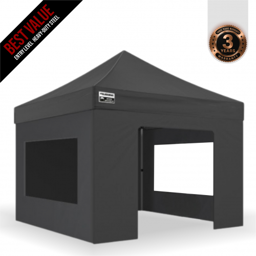 3x3m Pro Steel Full Enclosed Package B (2x Window + 1 Solid + 1 Door Wall) 3x3m Pro Steel Full Enclosed Package B (2x Window + 1 Solid + 1 Door Wall)