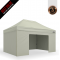 3x4.5m Pop-Up Gazebo - Pro Steel | Solid & Door Wall Package