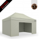 3x4.5m Pro Steel Full Enclosed Package A (3x Solid + 1 Door Wall)