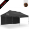 3x6m Pro Steel Gazebo - 1 Solid Wall Package