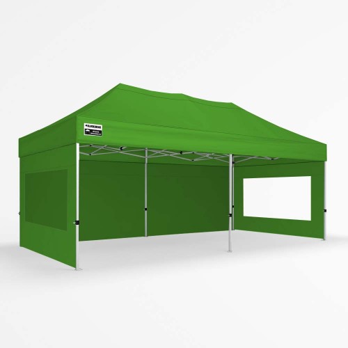 3x6m Lime Gazebo - Window & Wall Package