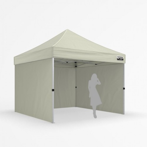 3x3m Grey Gazebo - Three Wall Package 