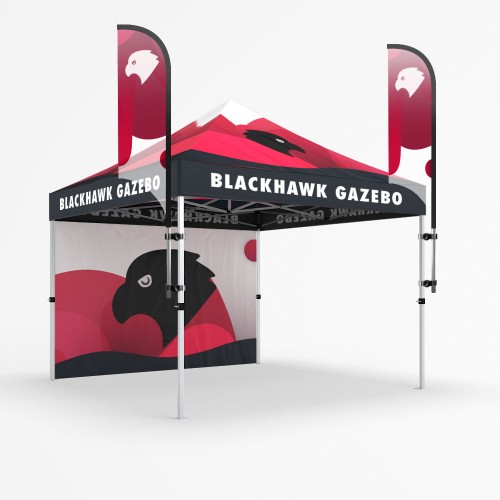 3x3m High Up Flag Gazebo Package