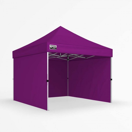 3x3m Lollipop Purple Gazebo - Three Wall Package 