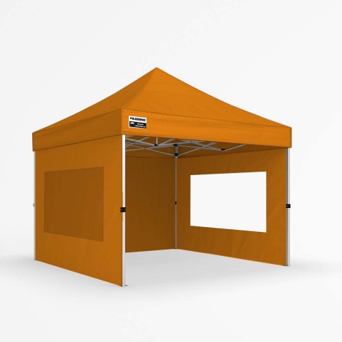 3x3m Orange Gazebo - Window & Wall Package