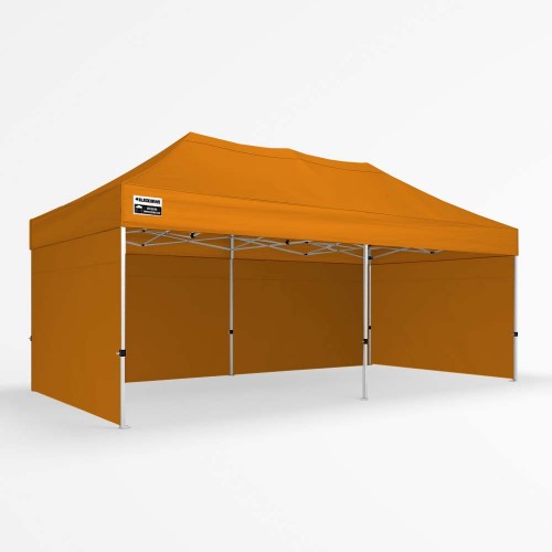 3x6m Orange Gazebo - Three Wall Package 