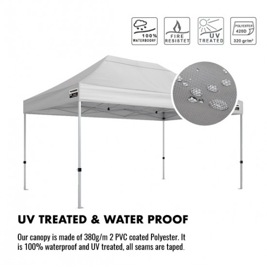 3x6m Flexible Package - Two 3x3m Pro Steel (Incl Rain Gutter)