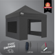 3x3m Pro Steel Full Enclosed Package B (2x Window + 1 Solid + 1 Door Wall)