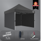 3x3m Pro Steel Semi-Enclosed Package A (3x Solid Walls)