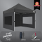 3x3m Pro Steel Semi-Enclosed Package B (2x Window + 1 Solid Wall) 