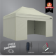 3x4.5m Pro Steel Full Enclosed Package A (3x Solid + 1 Door Wall)