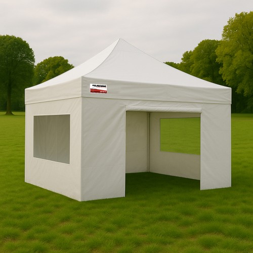 3x3m Pro Alloy - Full Enclosed Package B (2x Window + 1 Solid + 1 Door Wall)
