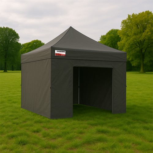 3x3m Pro Alloy -  Full Enclosed Package A (3x Solid + 1 Door Wall)