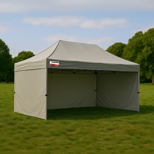 3x4.5m Pro Alloy  Gazebo Semi-Enclosed Package A (3x Solid Walls)