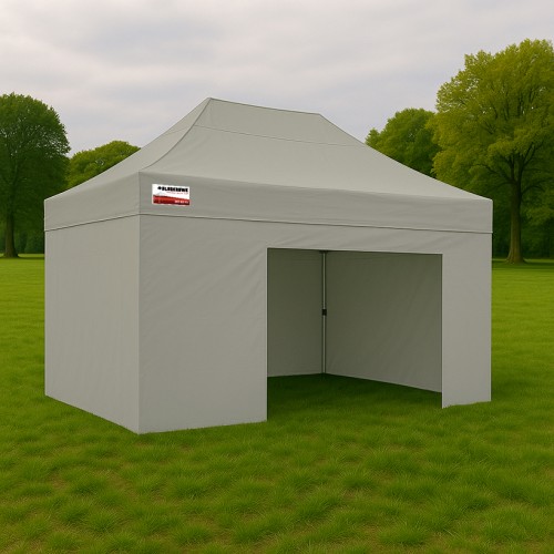 3x4.5m Pro Alloy Full Enclosed Package A (3x Solid + 1 Door Wall)