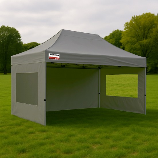 3x4.5m Pro Alloy Semi-Enclosed Package B (2x Window + 1 Solid Wall)
