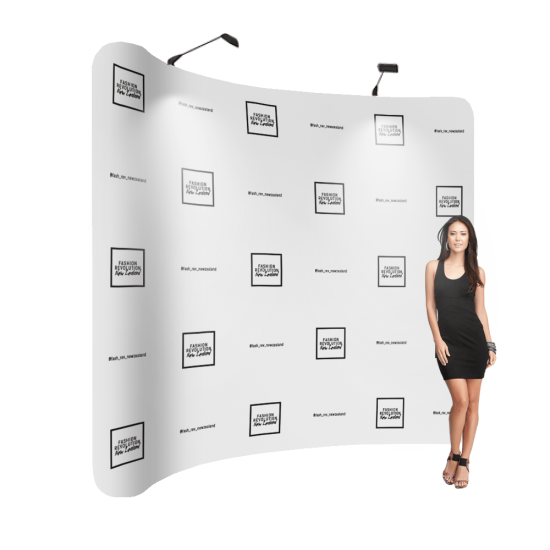 Curved Back Wall Display