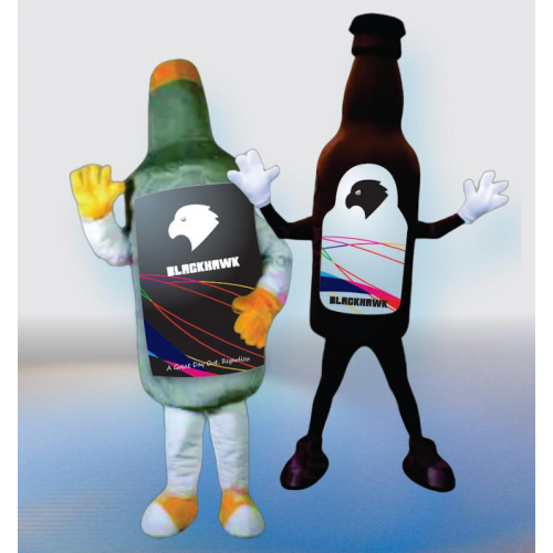 Beer Bottle Mascot Costume